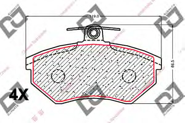 DJ PARTS BP1944 Тормозные колодки для VOLKSWAGEN (Фольксваген) DJ PARTS BP1944 Тормозные колодки для VOLKSWAGEN (Фольксваген)