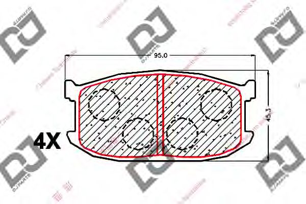 DJ PARTS BP1657 Тормозные колодки для MAZDA 323 III (Мазда 323 3) DJ PARTS BP1657 Тормозные колодки для MAZDA 323 III (Мазда 323 3)