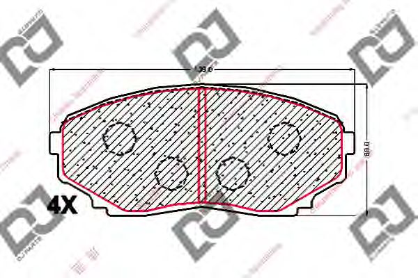 DJ PARTS BP1676 Тормозные колодки для MAZDA BONGO FREDA (Мазда Бонго фрэда) DJ PARTS BP1676 Тормозные колодки для MAZDA BONGO FREDA (Мазда Бонго фрэда)