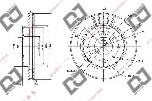 DJ PARTS BD1036 Тормозной диск для TOYOTA PICNIC (Тойота/тоета Пикник) DJ PARTS BD1036 Тормозной диск для TOYOTA PICNIC (Тойота/тоета Пикник)