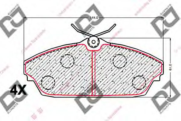 DJ PARTS BP2031 Тормозные колодки для TATA SAFARI (Тата Сафари) DJ PARTS BP2031 Тормозные колодки для TATA SAFARI (Тата Сафари)