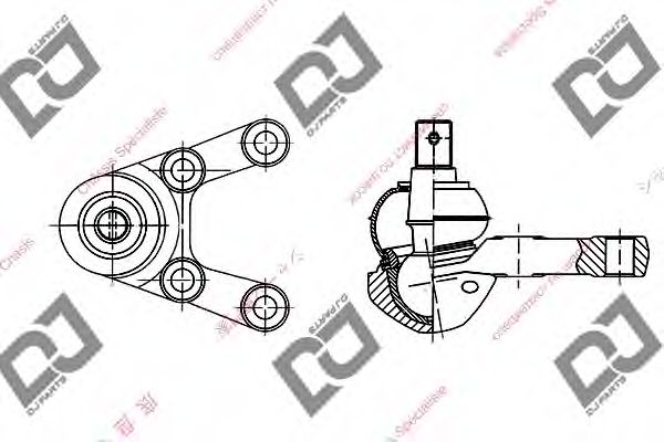 DJ PARTS DB1040 Несущий направляющий шарнир для MITSUBISHI COLT/RODEO (Митсубиши/митсубиси Cолт/родэо) DJ PARTS DB1040 Несущий направляющий шарнир для MITSUBISHI COLT/RODEO (Митсубиши/митсубиси Cолт/родэо)