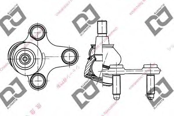 DJ PARTS DB1168 Несущий направляющий шарнир для VOLKSWAGEN BORA / JETTA V (1K5), GOLF V Variant (1K5), JETTA V (1K5), VENTO V (1K5) 1.4 TSI DJ PARTS DB1168 Несущий направляющий шарнир для VOLKSWAGEN BORA / JETTA V (1K5), GOLF V Variant (1K5), JETTA V (1K5), VENTO V (1K5) 1.4 TSI