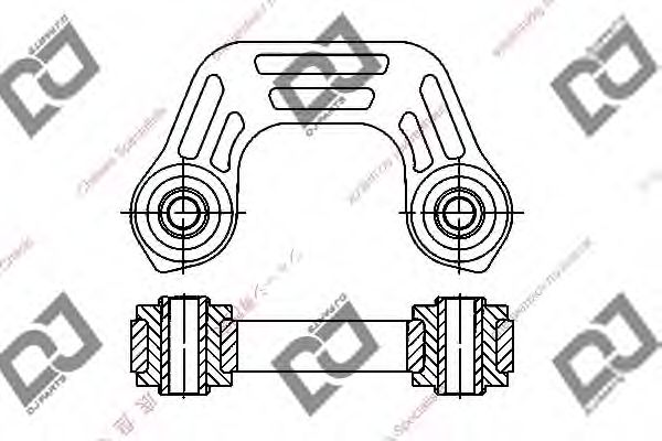 DJ PARTS DL1073 Тяга стойка, стабилизатор для SUBARU (Субару) DJ PARTS DL1073 Тяга стойка, стабилизатор для SUBARU (Субару)