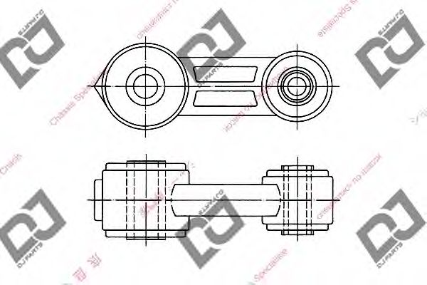 DJ PARTS DL1074 Тяга стойка, стабилизатор для SUBARU (Субару) DJ PARTS DL1074 Тяга стойка, стабилизатор для SUBARU (Субару)