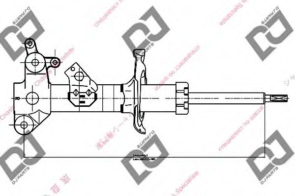 DJ PARTS DS1119GS Амортизатор для NISSAN (Ниссан) DJ PARTS DS1119GS Амортизатор для NISSAN (Ниссан)