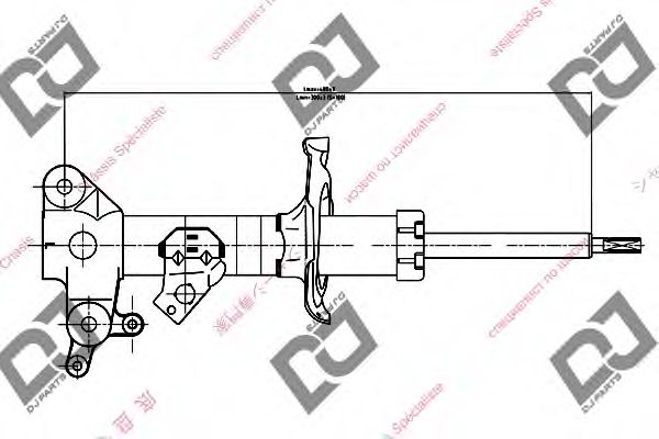 DJ PARTS DS1120GS Амортизатор для NISSAN (Ниссан) DJ PARTS DS1120GS Амортизатор для NISSAN (Ниссан)