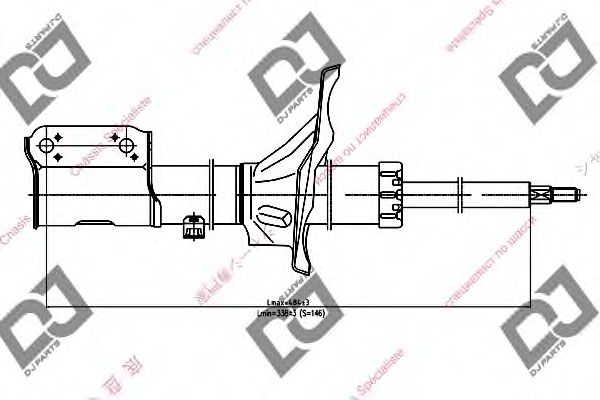 DJ PARTS DS1157HS Амортизатор для MITSUBISHI GALANT IV (Митсубиши/митсубиси Галант иv) DJ PARTS DS1157HS Амортизатор для MITSUBISHI GALANT IV (Митсубиши/митсубиси Галант иv)