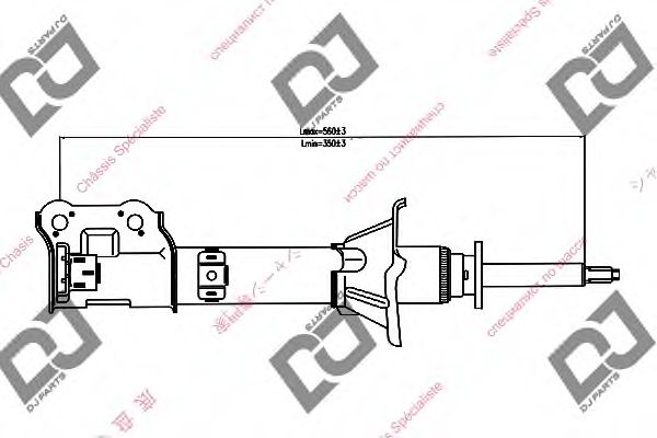 DJ PARTS DS1264GS Амортизатор для HYUNDAI (Хендай) DJ PARTS DS1264GS Амортизатор для HYUNDAI (Хендай)