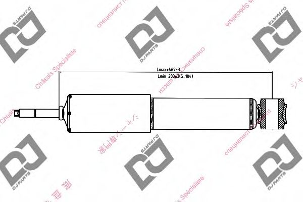 DJ PARTS DS1352GT Амортизатор для DAIHATSU FEROZA (Дайхатсу Фэроза) DJ PARTS DS1352GT Амортизатор для DAIHATSU FEROZA (Дайхатсу Фэроза)