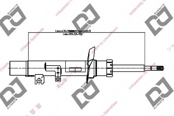 DJ PARTS DS1373GS Амортизатор для CITROëN (Cитроëн) DJ PARTS DS1373GS Амортизатор для CITROëN (Cитроëн)
