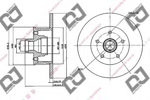 DJ PARTS BD2063 Тормозной диск для VOLKSWAGEN VANAGON III (Фольксваген Vанагон 3) DJ PARTS BD2063 Тормозной диск для VOLKSWAGEN VANAGON III (Фольксваген Vанагон 3)