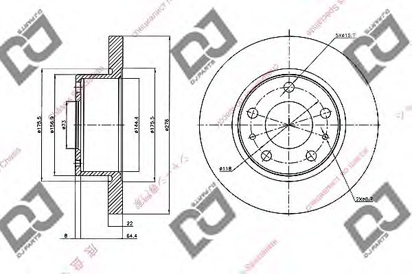 DJ PARTS BD1477 Тормозной диск для IVECO DAILY III (Ивеко Даилъ 3) DJ PARTS BD1477 Тормозной диск для IVECO DAILY III (Ивеко Даилъ 3)