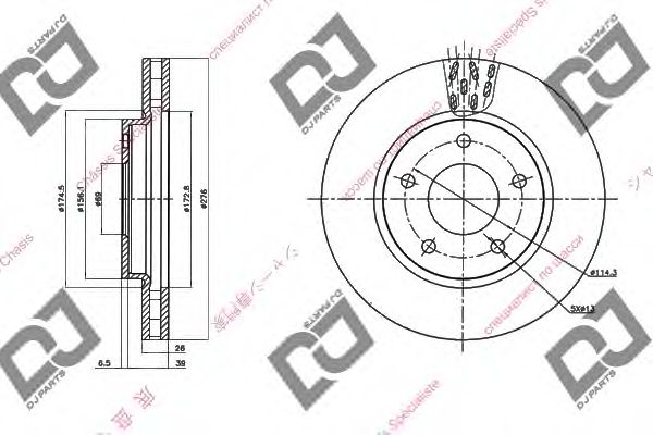 DJ PARTS BD1384 Тормозной диск для MITSUBISHI LANCER (Митсубиши/митсубиси Ланcэр) DJ PARTS BD1384 Тормозной диск для MITSUBISHI LANCER (Митсубиши/митсубиси Ланcэр)