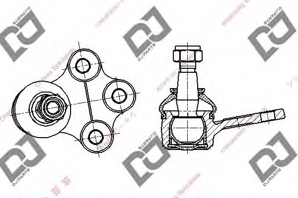 DJ PARTS DB1269 Несущий направляющий шарнир для OPEL ASTRA F (Опель Астра ф) DJ PARTS DB1269 Несущий направляющий шарнир для OPEL ASTRA F (Опель Астра ф)
