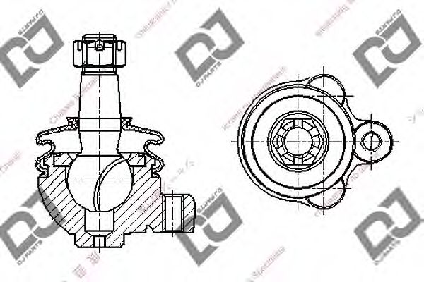 DJ PARTS DB1125 Несущий направляющий шарнир для MITSUBISHI L 300 STARWAGON (Митсубиши/митсубиси Л 300 старвагон) DJ PARTS DB1125 Несущий направляющий шарнир для MITSUBISHI L 300 STARWAGON (Митсубиши/митсубиси Л 300 старвагон)