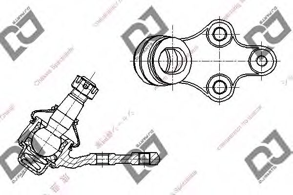 DJ PARTS DB1206 Несущий направляющий шарнир для TOYOTA COROLLA FX (Тойота/тоета Cоролла инфинити фх) DJ PARTS DB1206 Несущий направляющий шарнир для TOYOTA COROLLA FX (Тойота/тоета Cоролла инфинити фх)
