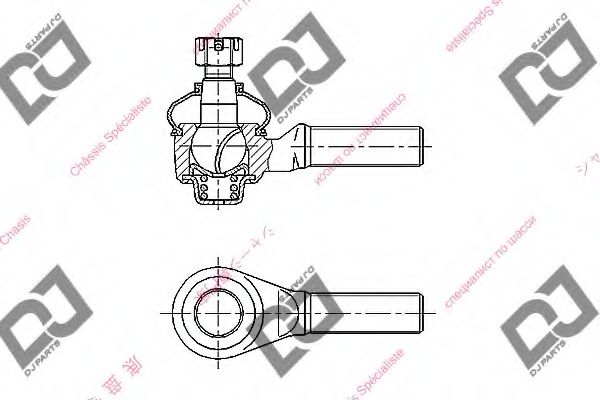 DJ PARTS DE1167 Наконечник поперечной рулевой тяги для DAIHATSU FOURTRAK (Дайхатсу Фоуртрак) DJ PARTS DE1167 Наконечник поперечной рулевой тяги для DAIHATSU FOURTRAK (Дайхатсу Фоуртрак)