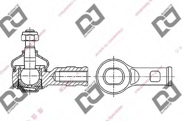 DJ PARTS DE1373 Наконечник поперечной рулевой тяги для FORD FIESTA (Форд Фиэста) DJ PARTS DE1373 Наконечник поперечной рулевой тяги для FORD FIESTA (Форд Фиэста)