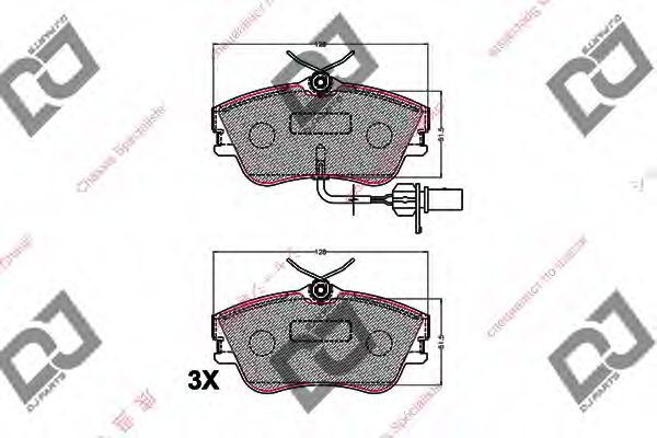 DJ PARTS BP2185 Тормозные колодки для VOLKSWAGEN (Фольксваген) DJ PARTS BP2185 Тормозные колодки для VOLKSWAGEN (Фольксваген)