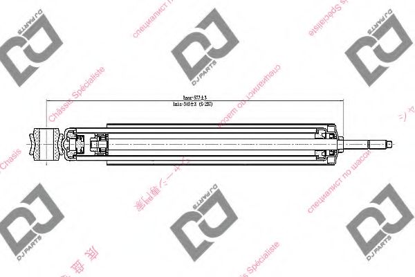 DJ PARTS DS1601HT Амортизатор для ISUZU (Исузу) DJ PARTS DS1601HT Амортизатор для ISUZU (Исузу)