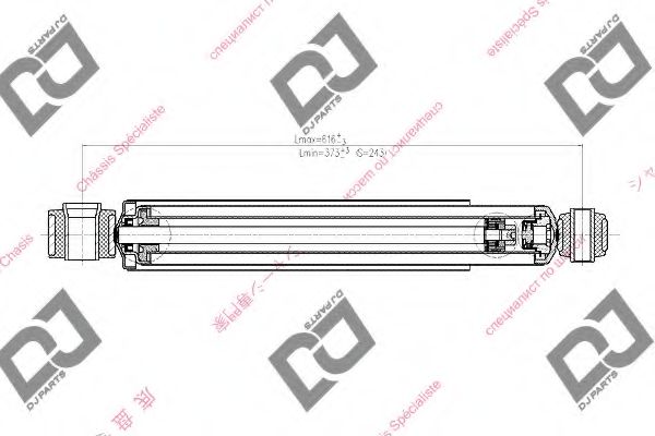 DJ PARTS DS1563GT Амортизатор 