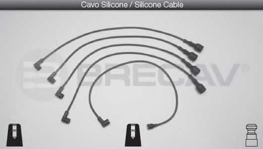 BRECAV 01.412 Комплект проводов зажигания 