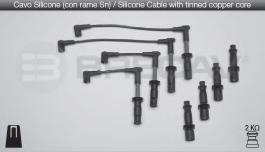 BRECAV 01.538 Комплект проводов зажигания 