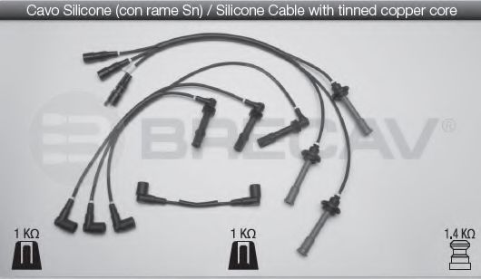 BRECAV 01.540 Комплект проводов зажигания 