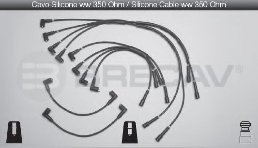BRECAV 01.544 Комплект проводов зажигания 