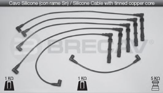 BRECAV 02.509 Комплект проводов зажигания 