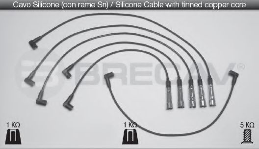 BRECAV 02.511 Комплект проводов зажигания 