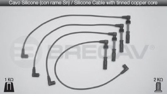 BRECAV 02.521 Комплект проводов зажигания 