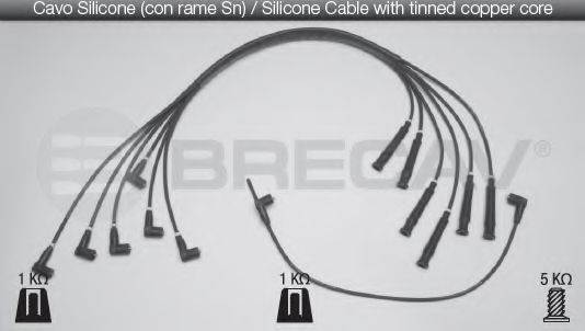 BRECAV 04.504 Комплект проводов зажигания 