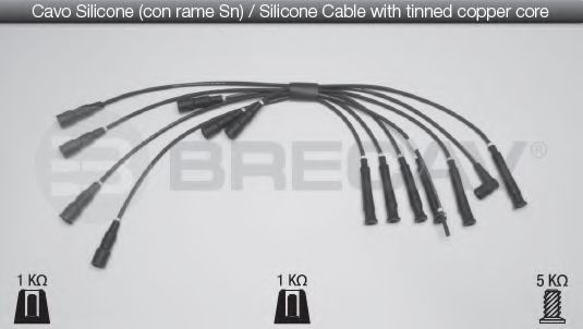 BRECAV 04.505 Комплект проводов зажигания 