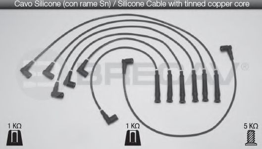 BRECAV 04.517 Комплект проводов зажигания 