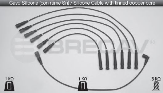 BRECAV 04.519 Комплект проводов зажигания 