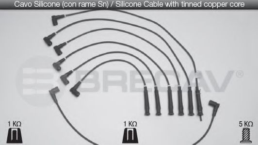 BRECAV 04.521 Комплект проводов зажигания 