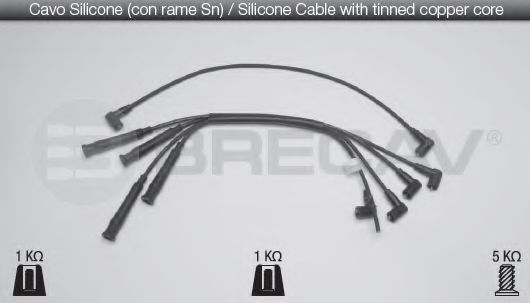 BRECAV 04.534 Комплект проводов зажигания 