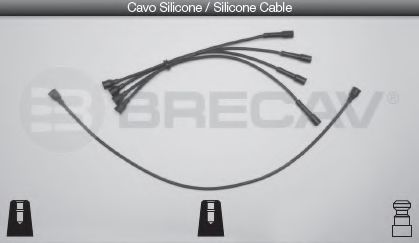 BRECAV 06.438 Комплект проводов зажигания 