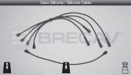BRECAV 07.404 Комплект проводов зажигания 