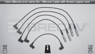 BRECAV 08.502 Комплект проводов зажигания 