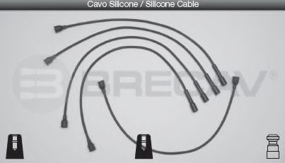 BRECAV 09.404 Комплект проводов зажигания 