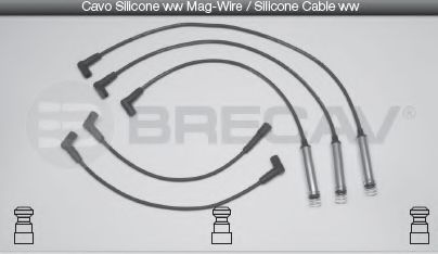 BRECAV 09.518 Комплект проводов зажигания 