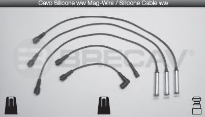 BRECAV 09.537 Комплект проводов зажигания 