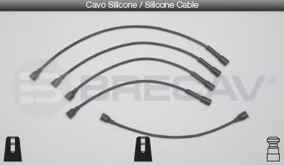 BRECAV 12.400 Комплект проводов зажигания 