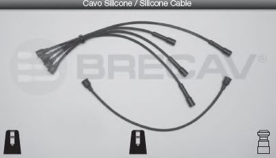 BRECAV 12.407 Комплект проводов зажигания 