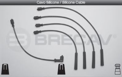 BRECAV 12.511 Комплект проводов зажигания 