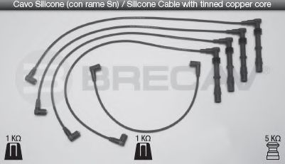 BRECAV 14.515 Комплект проводов зажигания 