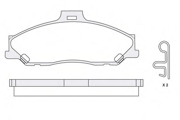 KSH-KOSHIMO 1850.0058036 Тормозные колодки для MAZDA PROCEED/DRIFTER (Мазда Просид/дрифтэр) KSH-KOSHIMO 1850.0058036 Тормозные колодки для MAZDA PROCEED/DRIFTER (Мазда Просид/дрифтэр)